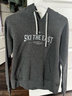 Ski The East Men's Dark Gray Pullover Hoodie
